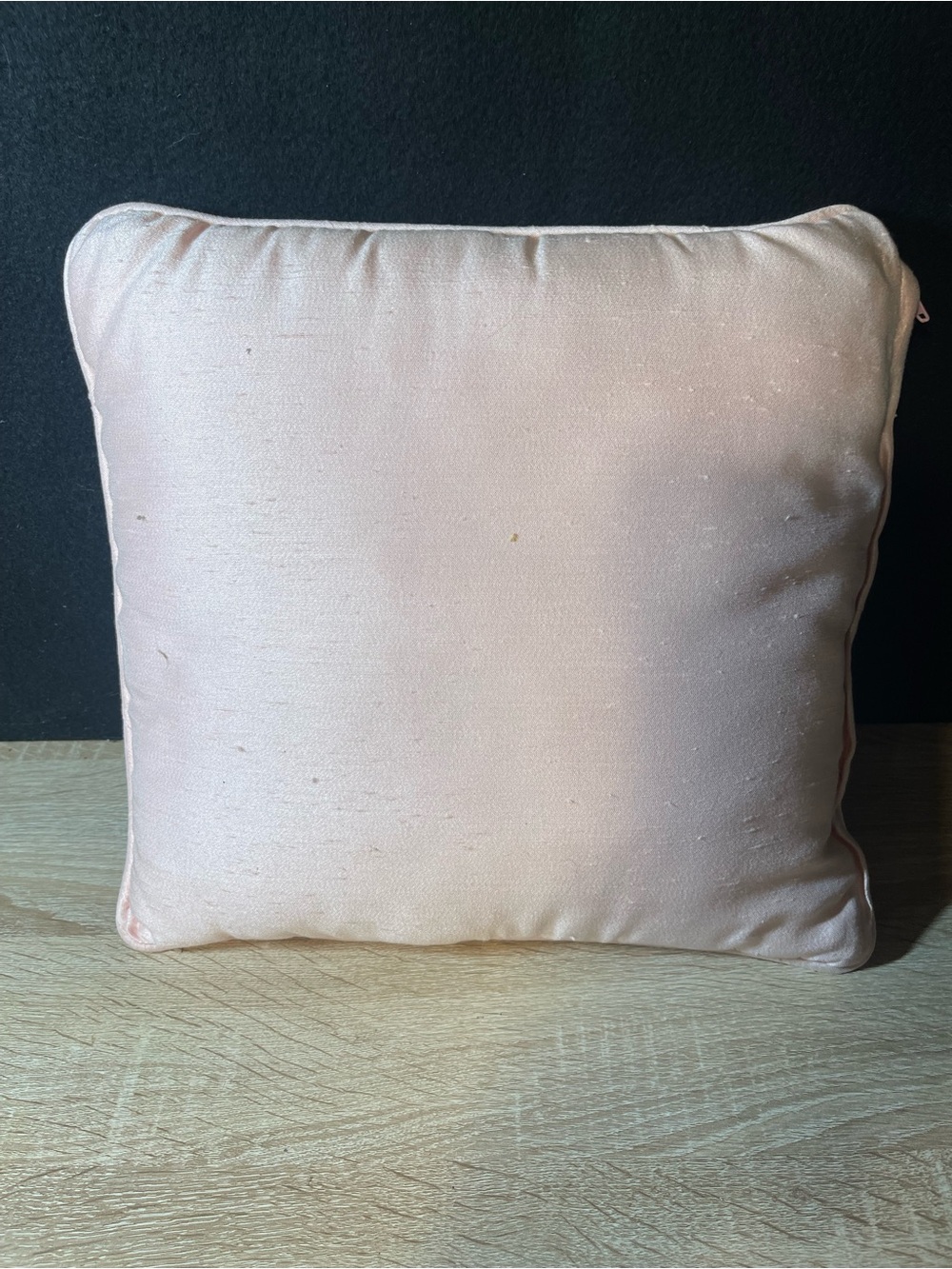Blush Pink Decorative Accent Pillow - Soft Solid Square Cushion